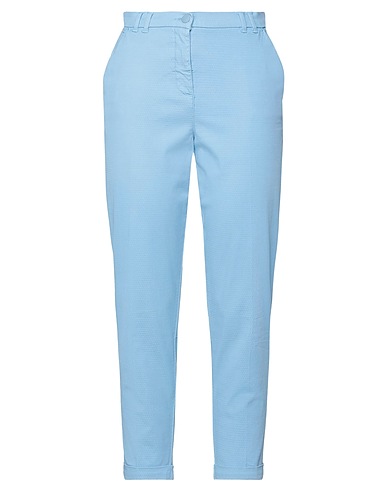 JACOB COHЁN Casual trouser Sky blue 63% Lyocell, 30% Cotton, 5% Polyester, 2% Elastane