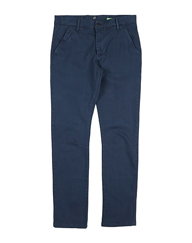 MANUEL RITZ Casual trouser Midnight blue 97% Cotton, 3% Elastane
