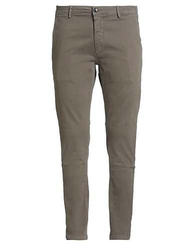 YAN SIMMON Casual trouser Khaki 97% Cotton, 3% Elastane