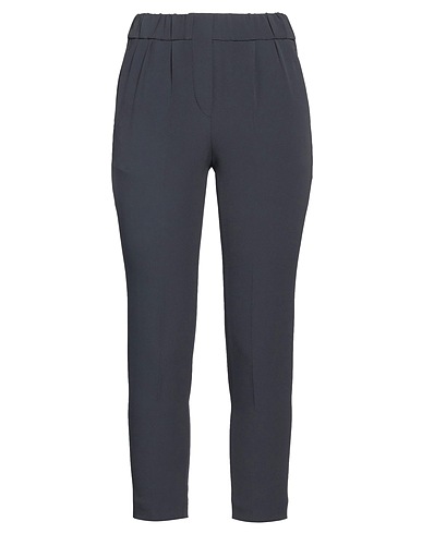 BRUNELLO CUCINELLI Casual pants Lead 52% Acetate, 48% Silk