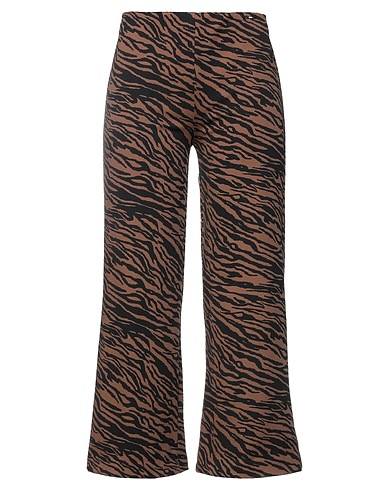 LIU •JO Casual trouser Brown 58% Polyester, 37% Polyamide, 5% Elastane