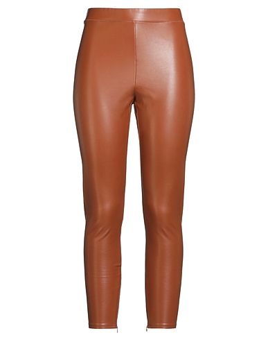 MICHAEL MICHAEL KORS Leggings FAUX LEATHER BI STRETCH LEGGINGS
 Marrone 95% Viscosa, 5% Elastan, Spalmato poliuretano