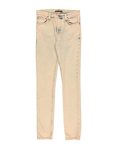 NUDIE JEANS CO Denim trousers Sand 98% Organic cotton, 2% Elastane