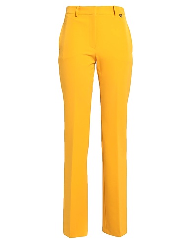 TWINSET Pantalone Giallo 87% Poliestere, 13% Elastan, Madreperla