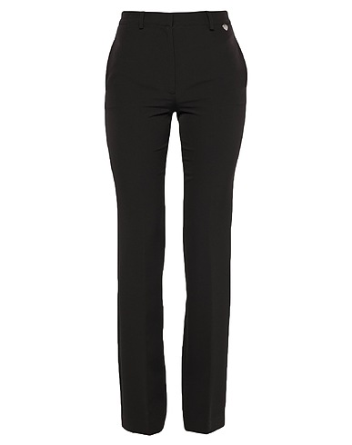 TWINSET Pantalone Nero 87% Poliestere, 13% Elastan, Madreperla