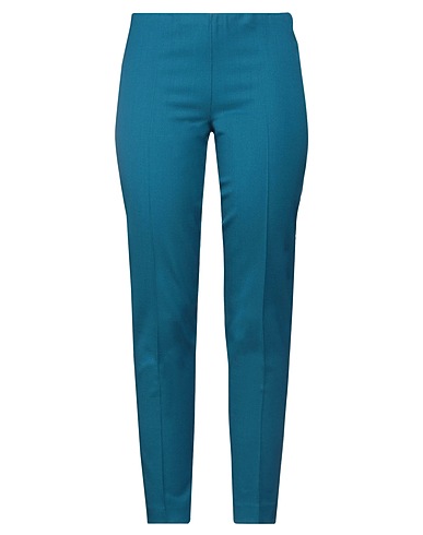 P.A.R.O.S.H. Casual trouser Deep teal 97% Virgin Wool, 3% Elastane