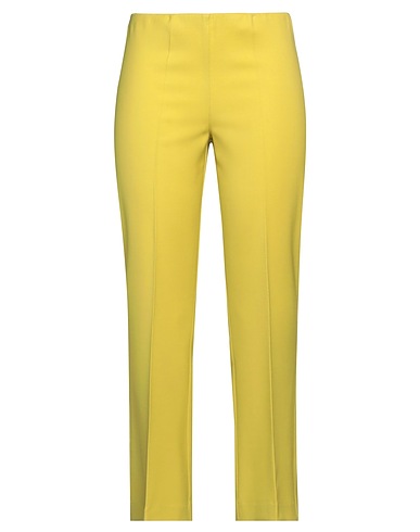 P.A.R.O.S.H. Casual trouser Lime green 97% Virgin Wool, 3% Elastane
