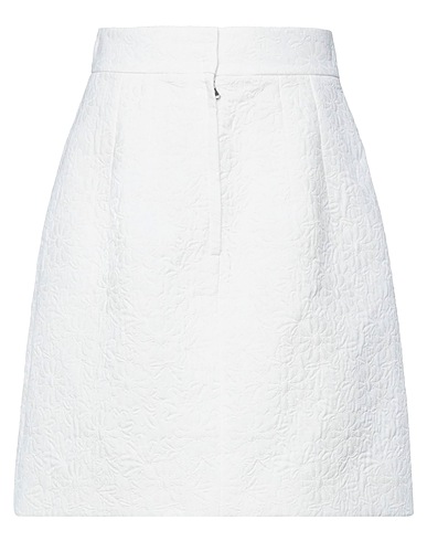 DOLCE&GABBANA Mini skirt White 67% Cotton, 33% Polyester