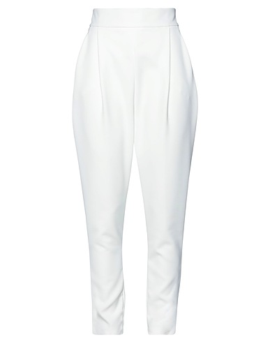 LIU •JO Casual trouser White 88% Polyester, 12% Elastane