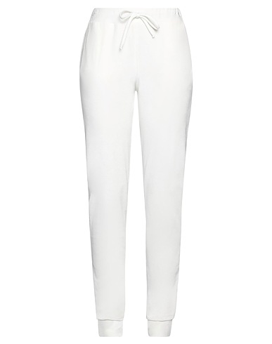 MAJESTIC FILATURES Casual pants White 48% Cotton, 48% Modal, 4% Elastane