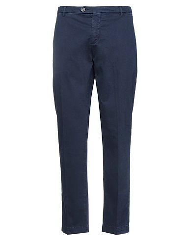 FRANKIE MORELLO Casual pants Midnight blue 97% Cotton, 3% Elastane