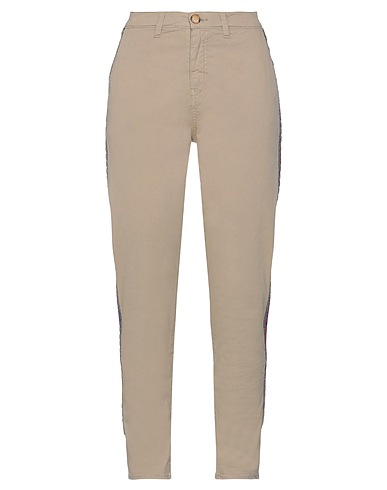 P_JEAN Casual trouser Khaki 100% Cotton, Polyamide
