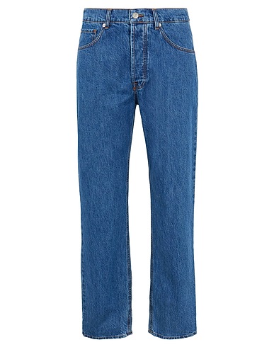8 by YOOX Denim trousers Blue 100% Organic cotton