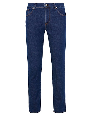 8 by YOOX Denim pants Blue 99% Organic cotton, 1% Elastane