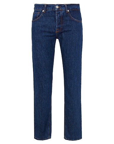 8 by YOOX Denim pants Blue 100% Organic cotton