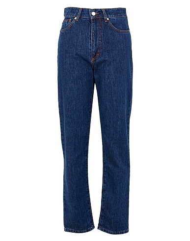 8 by YOOX Denim trousers ORGANIC COTTON REGULAR CUT JEAN
 Blue 100% Organic cotton