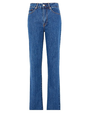 8 by YOOX Pantaloni jeans ORGANIC COTTON STRAIGHT CUT JEAN
 Blu 100% Cotone organico