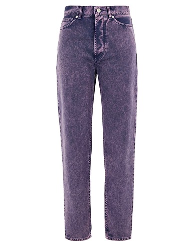 8 by YOOX Jeans ORGANIC COTTON CROPPED TAPERED JEAN
 Dunkelviolett 100% Organische Baumwolle