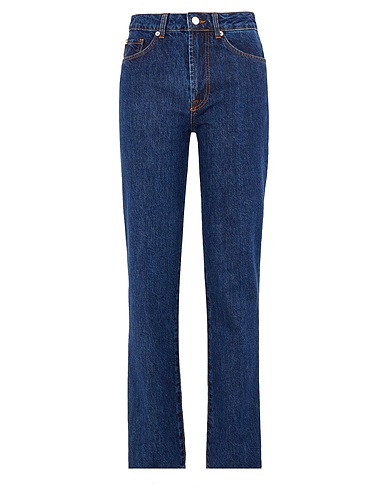 8 by YOOX Denim pants ORGANIC COTTON STRAIGHT CUT JEAN
 Blue 100% Organic cotton