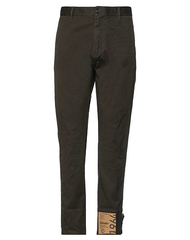 DSQUARED2 Casual pants Dark green 97% Cotton, 3% Elastane, Cellulose