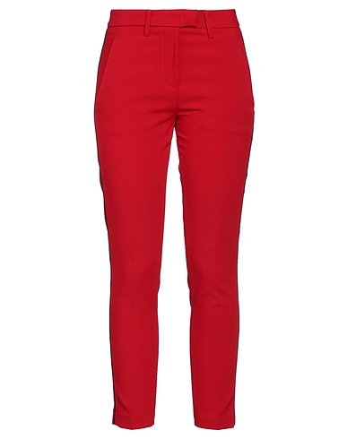 DONDUP Pantalone Rosso 73% Poliestere, 20% Viscosa, 7% Elastan