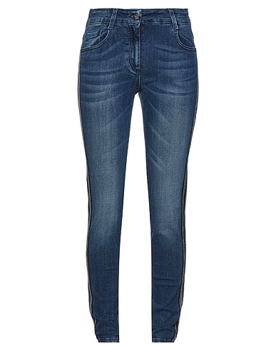ATOS LOMBARDINI Denim trousers Blue 98% Cotton, 2% Elastane
