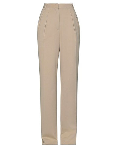 LES COYOTES DE PARIS Casual pants Military green 52% Polyester, 43% Wool, 5% Elastane