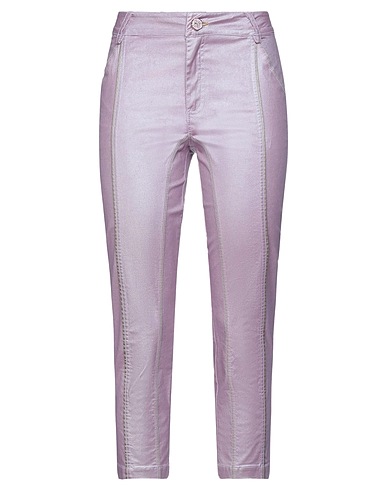 ELISA CAVALETTI by DANIELA DALLAVALLE Casual trouser Mauve 97% Cotton, 3% Elastane