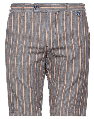 AT.P.CO Shorts & Bermuda Chocolate brown 75% Cotton, 25% Linen