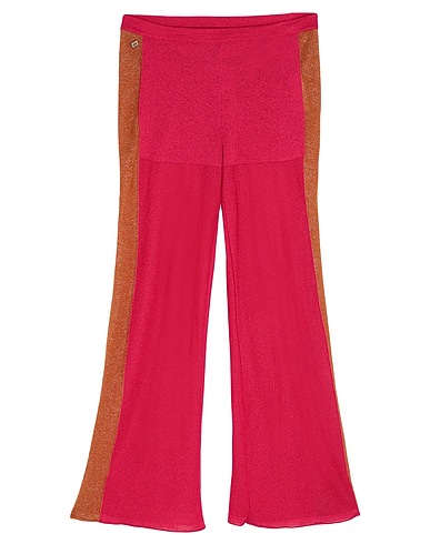MANILA GRACE Casual trouser Fuchsia 70% Viscose, 30% Polyester