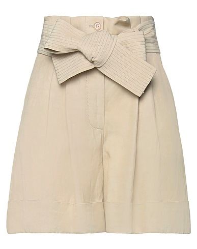 P.A.R.O.S.H. Shorts et Bermudas Beige 72% Viscose, 28% Lin
