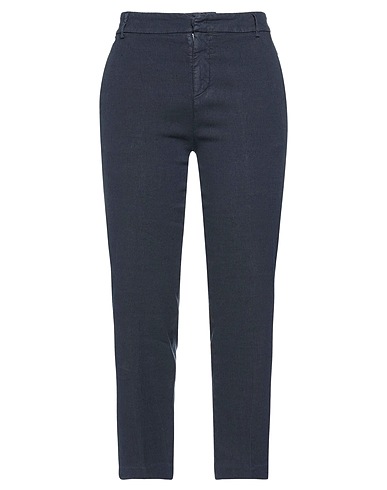 DONDUP Casual trouser Midnight blue 54% Linen, 43% Lyocell, 3% Elastane