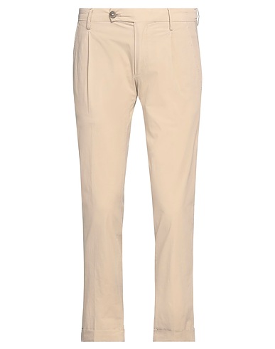 MICHAEL COAL Casual trouser Beige 97% Cotton, 3% Elastane