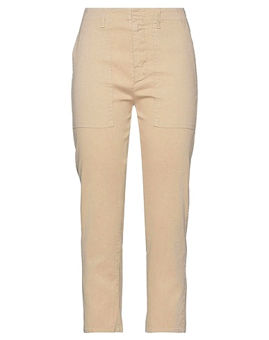 DONDUP Casual pants Beige 52% Linen, 47% Cotton, 1% Elastane