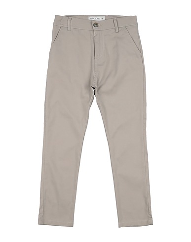 MANUEL RITZ Casual trouser Taupe 97% Cotton, 3% Elastane