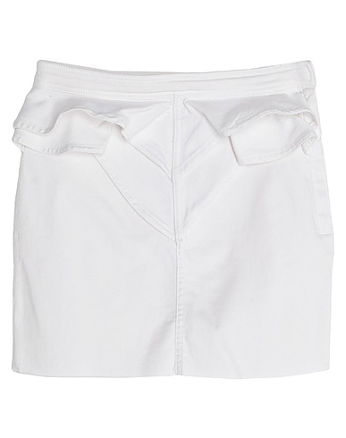 VICOLO Gonna jeans Bianco 92% Cotone, 6% Elastomultiestere, 2% Elastan