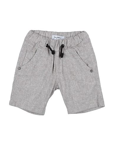 BYBLOS Shorts & Bermuda Taupe 55% Cotton, 44% Linen, 1% Elastane