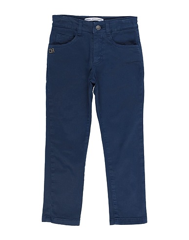 DANIELE ALESSANDRINI Casual pants Slate blue 97% Cotton, 3% Elastane
