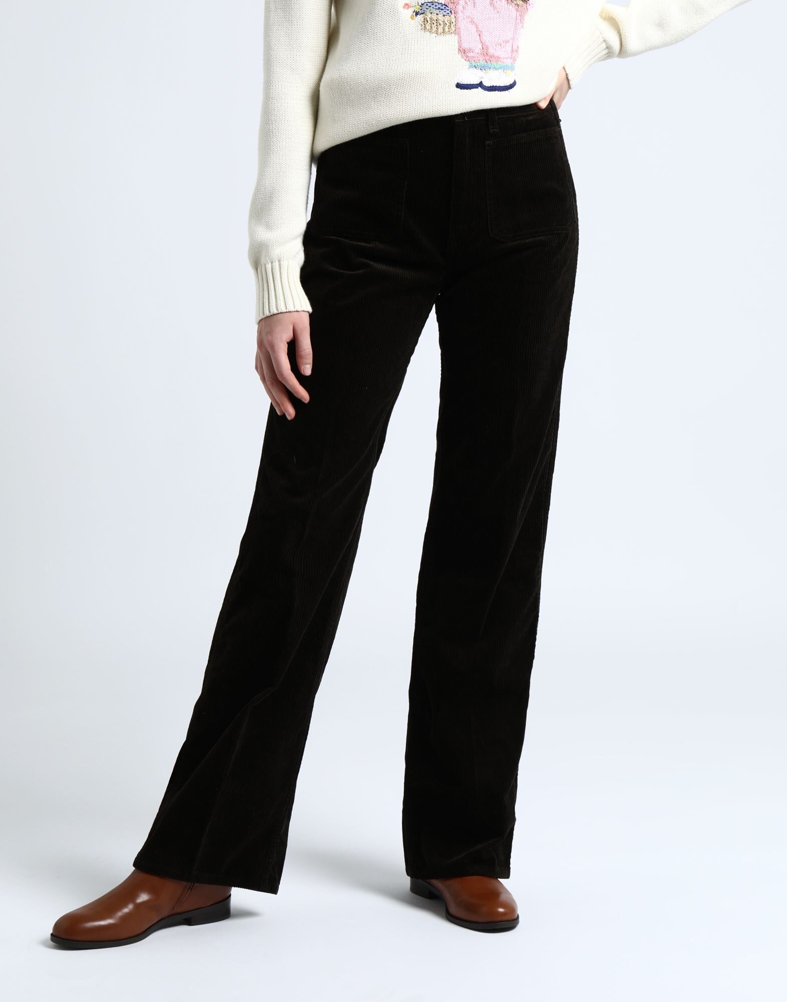 100 cotton corduroy women's pants