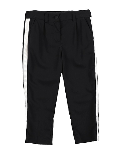 DOLCE&GABBANA BOTTOMWEAR Black 90% Virgin Wool, 10% Silk
