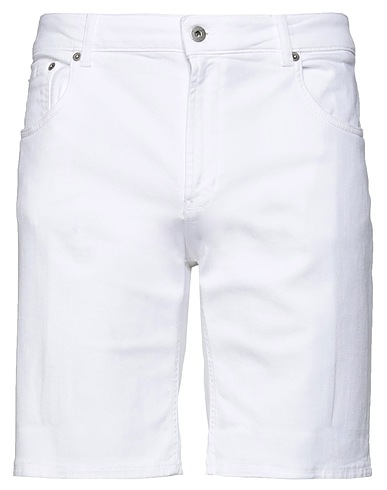 DONDUP Shorts & Bermuda BIANCO 92% Cotton, 6% Elastomultiester, 2% Elastane