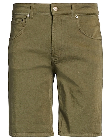 DONDUP Shorts & Bermuda KHAKI 92% Cotton, 6% Elastomultiester, 2% Elastane
