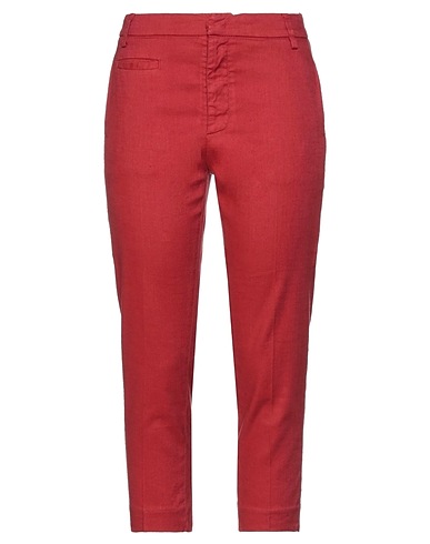 DONDUP Casual pants Rust 52% Linen, 47% Cotton, 1% Elastane