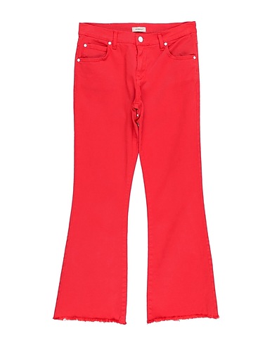 PINKO UP Denim trousers Red 98% Cotton, 2% Elastane