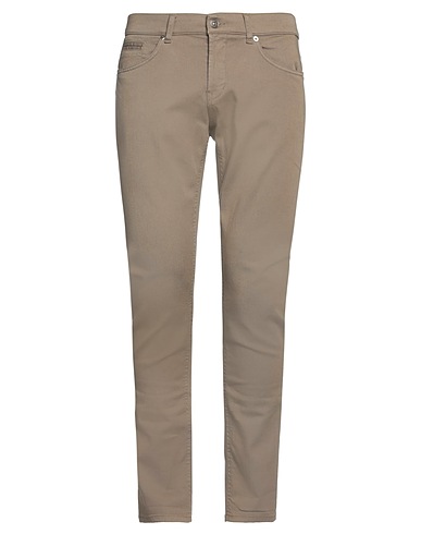 DONDUP Denim trousers Khaki 92% Cotton, 6% Elastomultiester, 2% Elastane