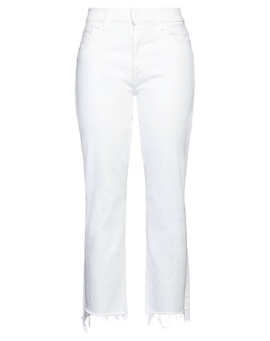 MOTHER Pantaloni jeans Bianco 94% Cotone, 4% Poliestere, 2% Elastan