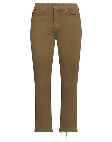 MOTHER Bootcut Jeans Military green 94% Cotton, 4% Polyester, 2% Elastane
