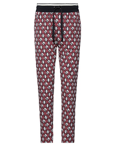 DOLCE&GABBANA Casual trouser Burgundy 95% Polyester, 5% Elastane, Viscose