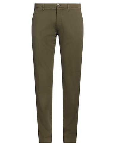 MASON'S Pantalone Verde militare 98% Cotone, 2% Elastan