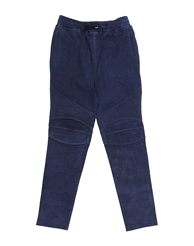 BALMAIN Casual pants Midnight blue 100% Lambskin